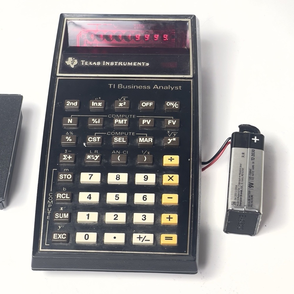 Vintage Texas Instruments TI Business Analyst Financial Calculator Tested READ - Picture 6 of 6